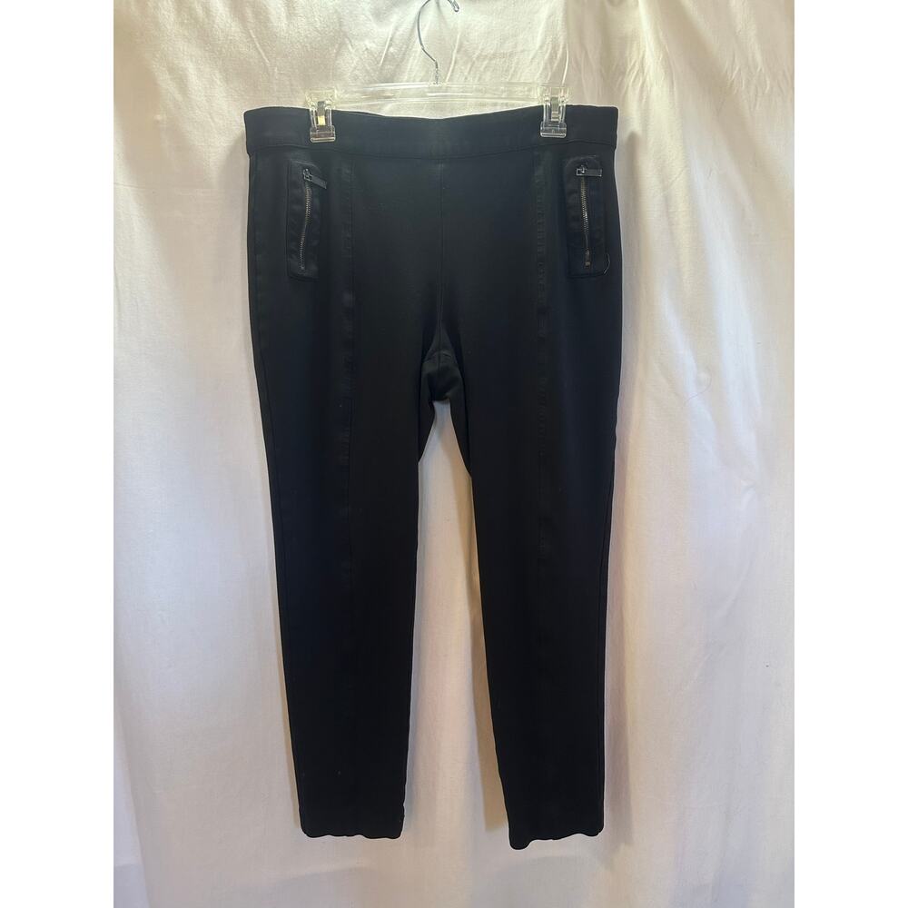 Anne Klein Black Stretch Ankle Pants – Size 14 – Classic Workwear